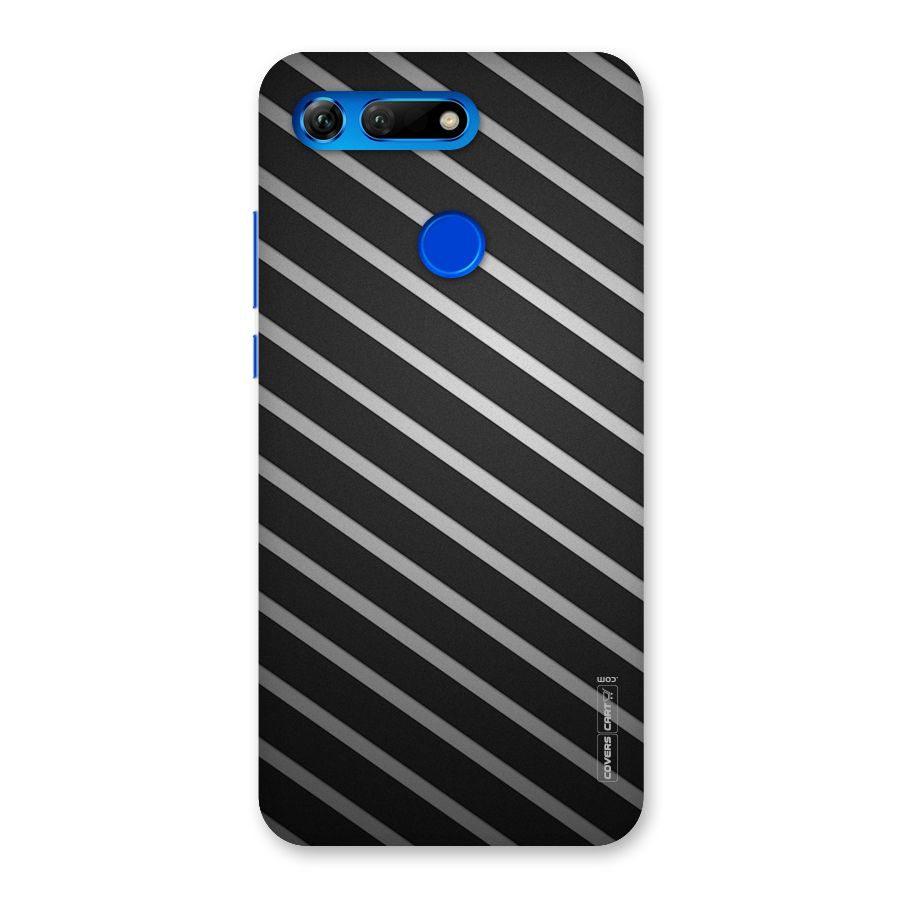 Grey And Black Stripes Back Case for Honor View 20