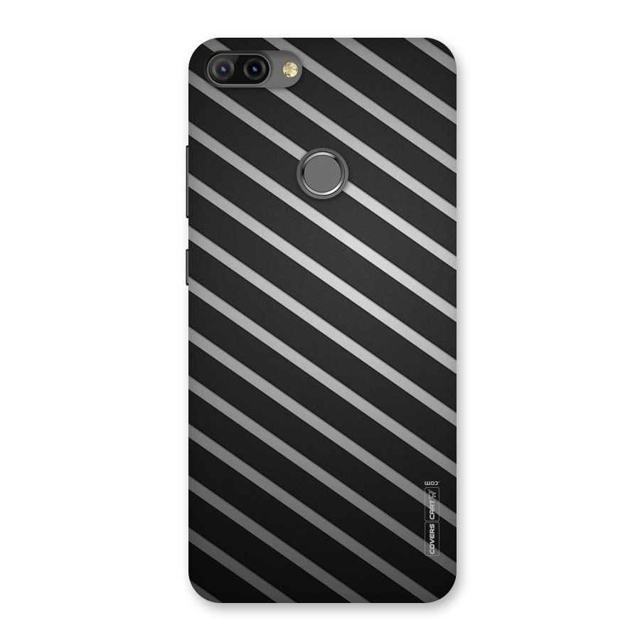 Grey And Black Stripes Back Case for Infinix Hot 6 Pro