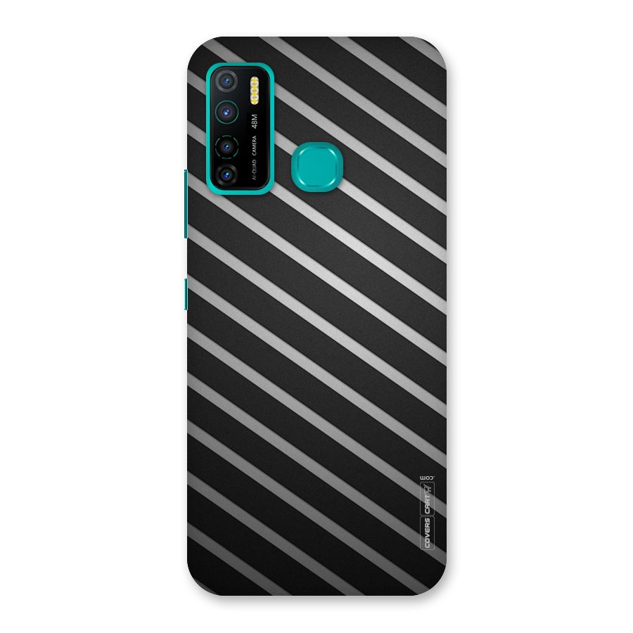 Grey And Black Stripes Back Case for Infinix Hot 9 Pro
