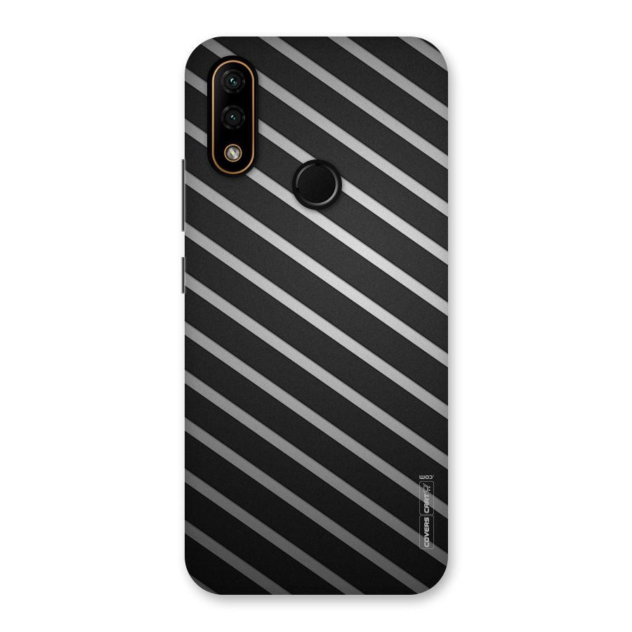 Grey And Black Stripes Back Case for Lenovo A6 Note