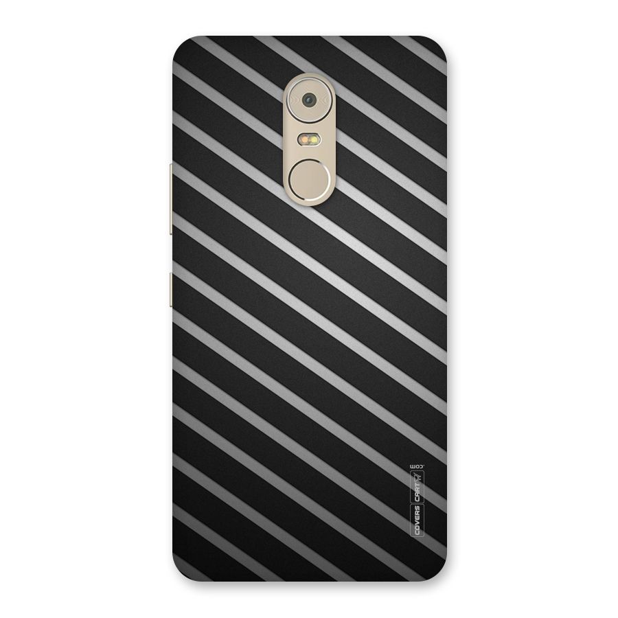 Grey And Black Stripes Back Case for Lenovo K6 Note