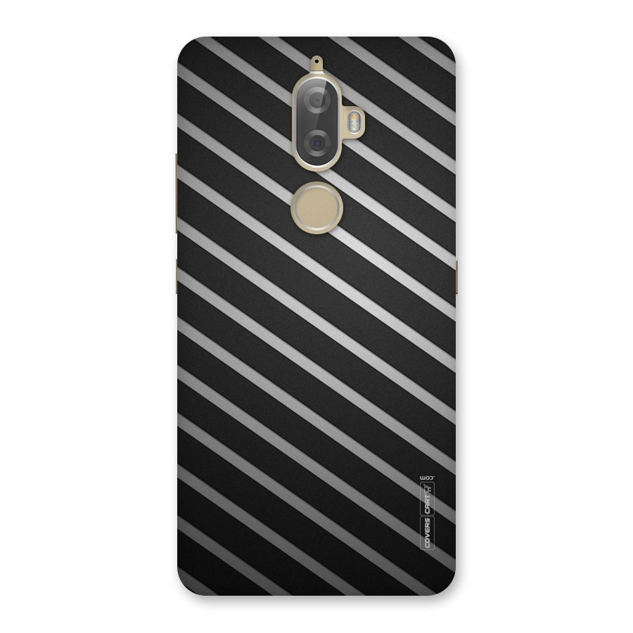 Grey And Black Stripes Back Case for Lenovo K8 Plus