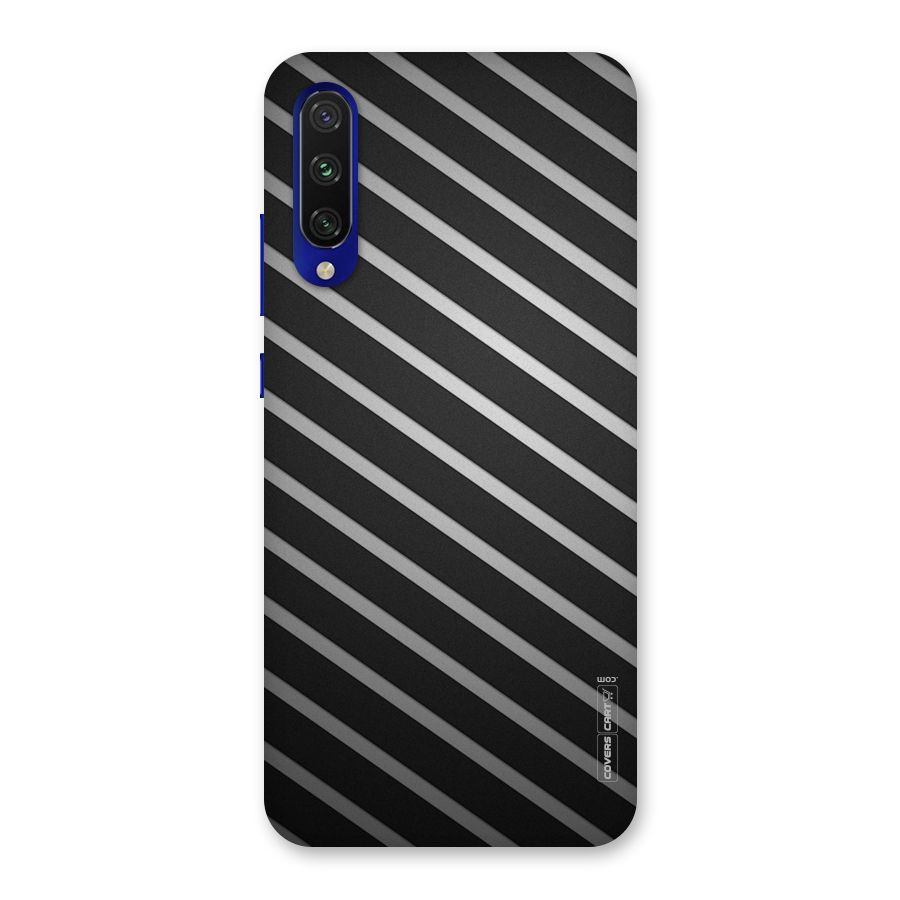 Grey And Black Stripes Back Case for Mi A3