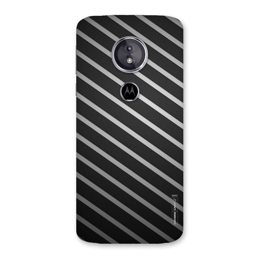 Grey And Black Stripes Back Case for Moto E5