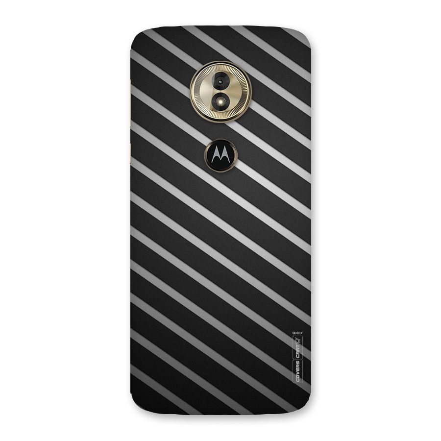 Grey And Black Stripes Back Case for Moto G6 Play