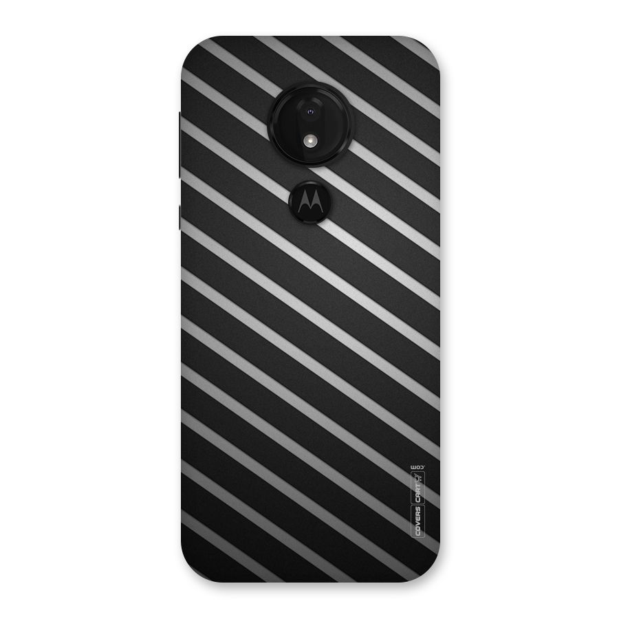 Grey And Black Stripes Back Case for Moto G7 Power