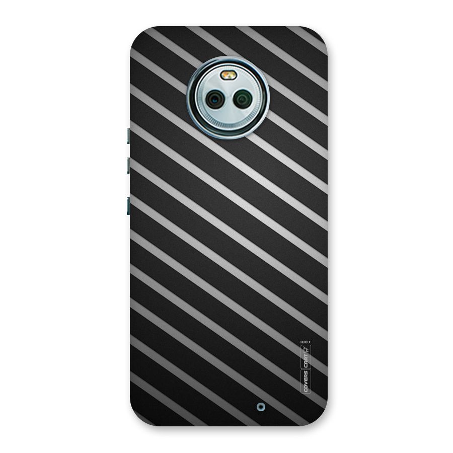 Grey And Black Stripes Back Case for Moto X4