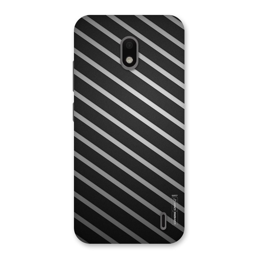 Grey And Black Stripes Back Case for Nokia 2.2