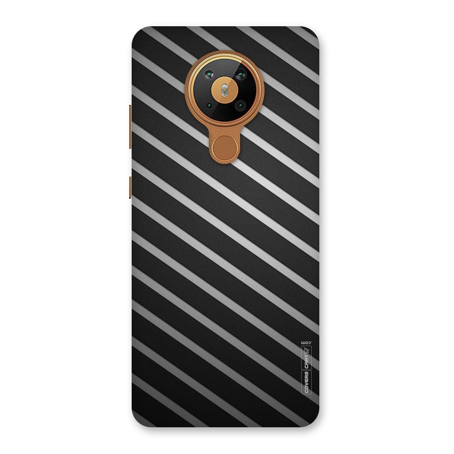 Grey And Black Stripes Back Case for Nokia 5.3