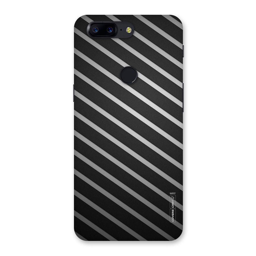 Grey And Black Stripes Back Case for OnePlus 5T