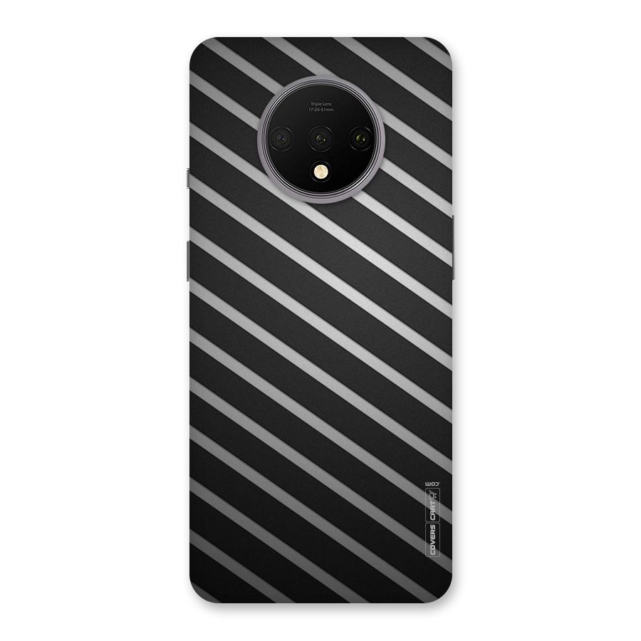 Grey And Black Stripes Back Case for OnePlus 7T