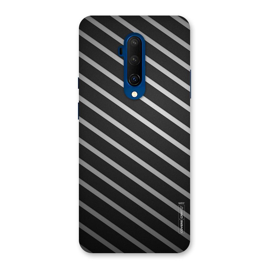 Grey And Black Stripes Back Case for OnePlus 7T Pro