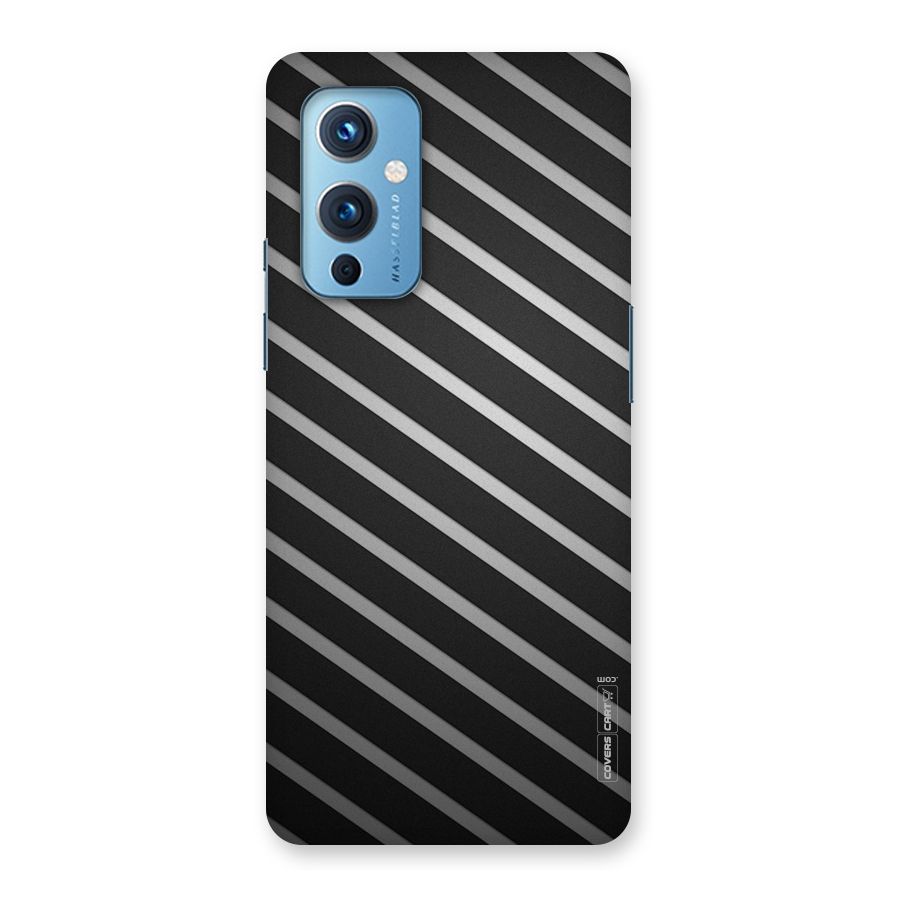 Grey And Black Stripes Back Case for OnePlus 9