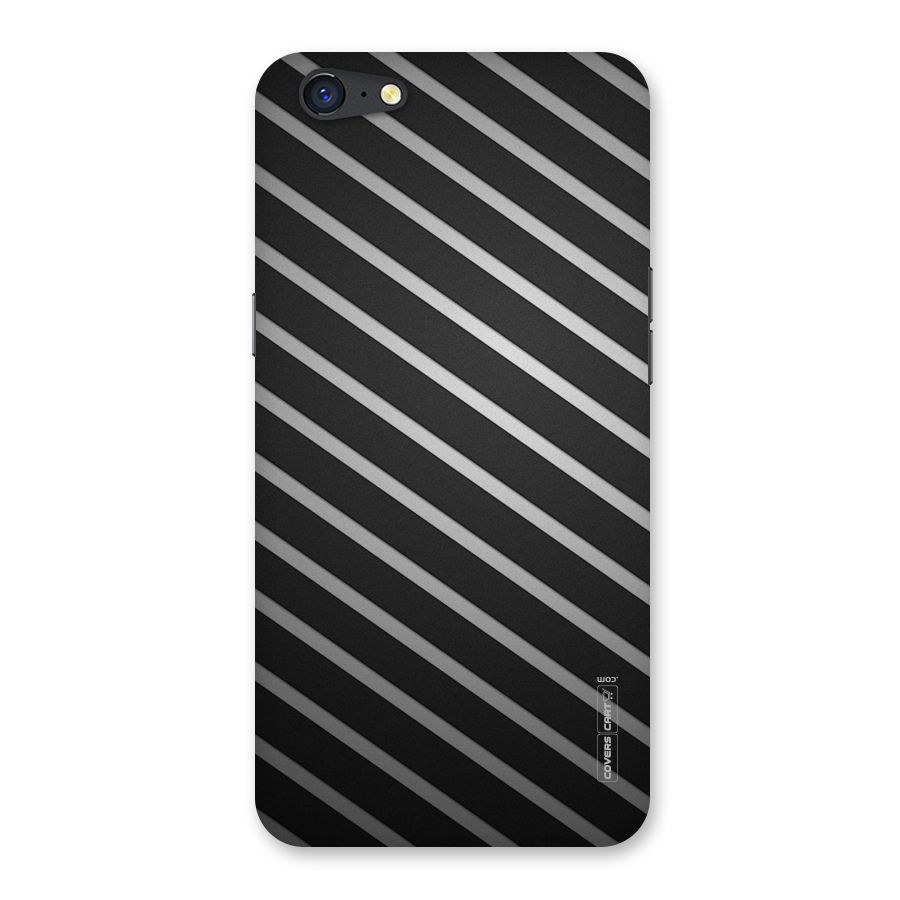 Grey And Black Stripes Back Case for Oppo A71
