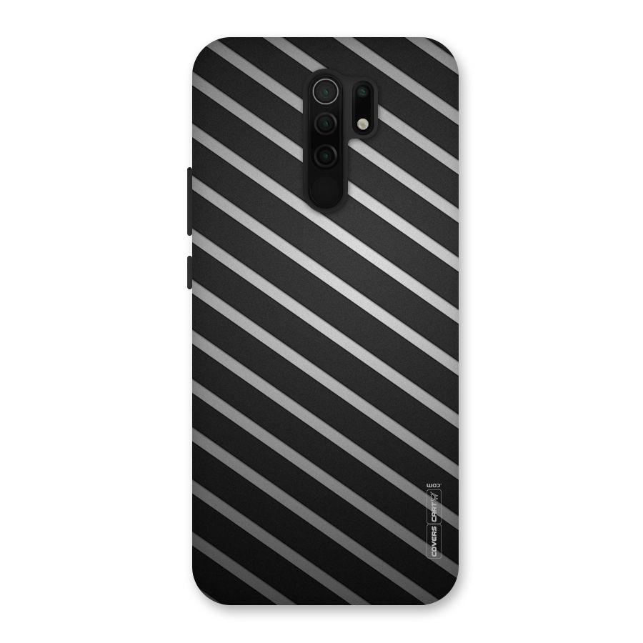 Grey And Black Stripes Back Case for Poco M2
