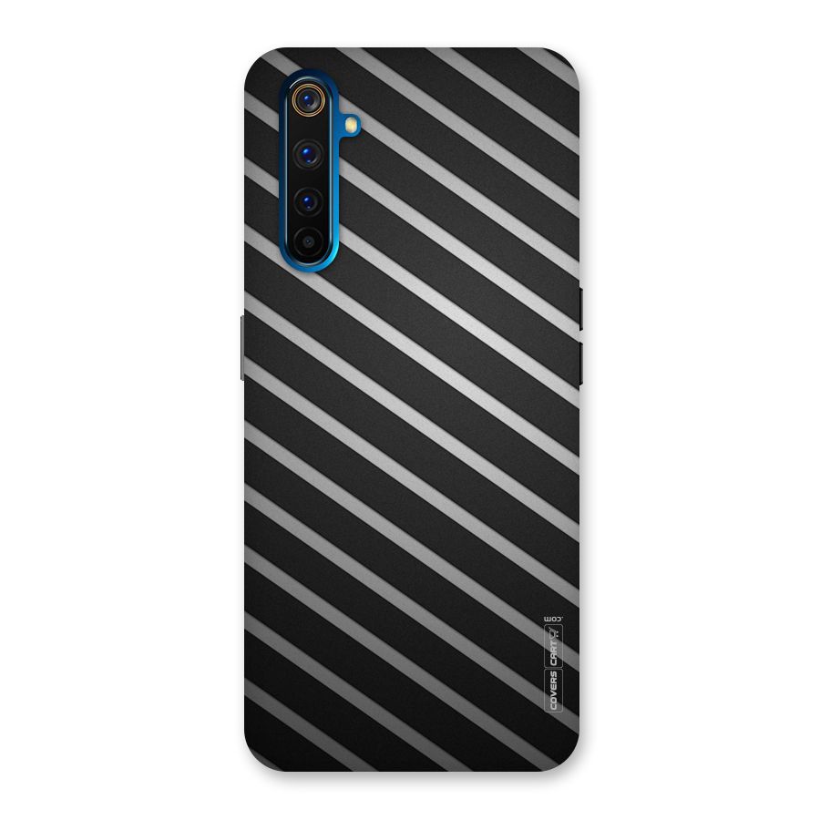Grey And Black Stripes Back Case for Realme 6 Pro