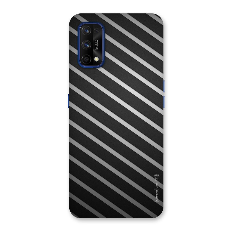 Grey And Black Stripes Back Case for Realme 7 Pro