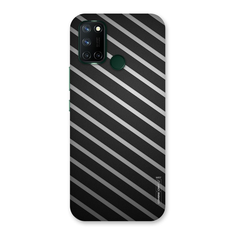 Grey And Black Stripes Back Case for Realme 7i
