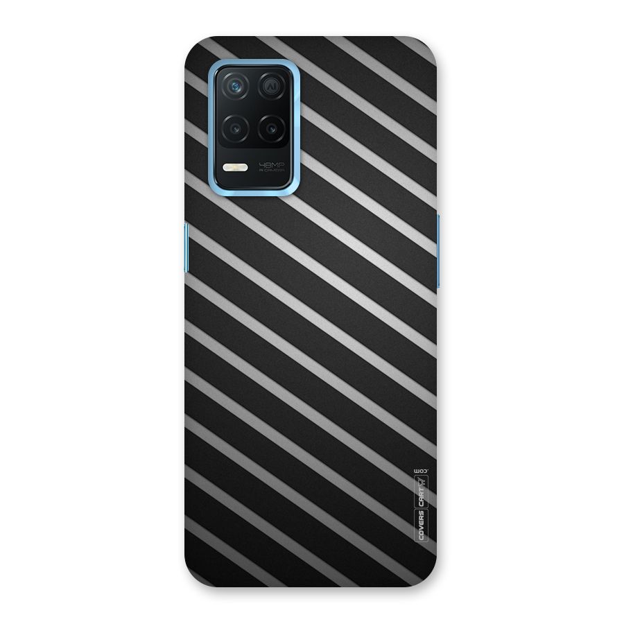 Grey And Black Stripes Back Case for Realme 8s 5G