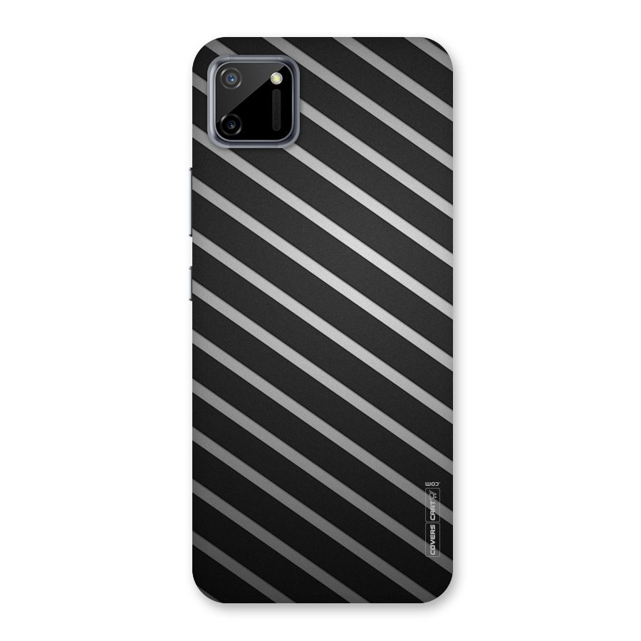 Grey And Black Stripes Back Case for Realme C11