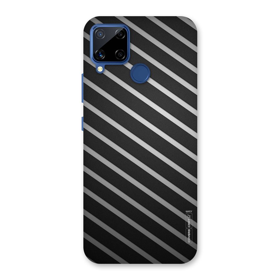 Grey And Black Stripes Back Case for Realme C12