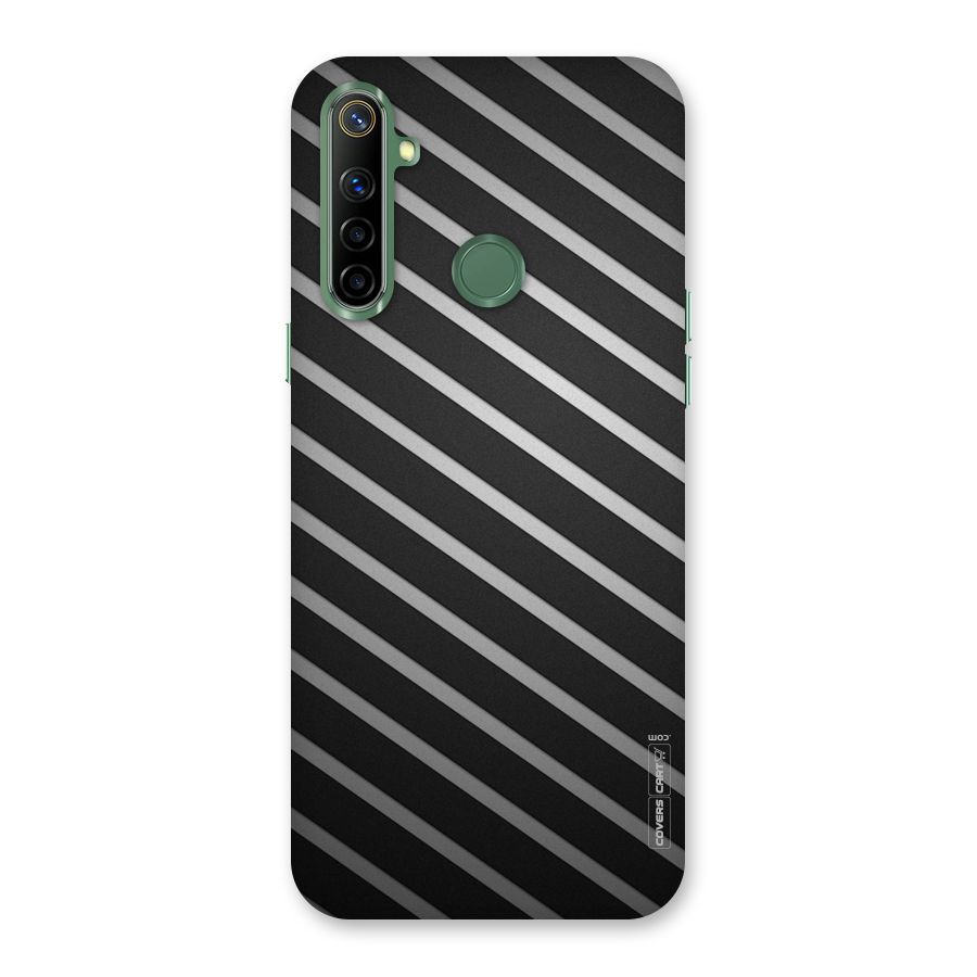 Grey And Black Stripes Back Case for Realme Narzo 10