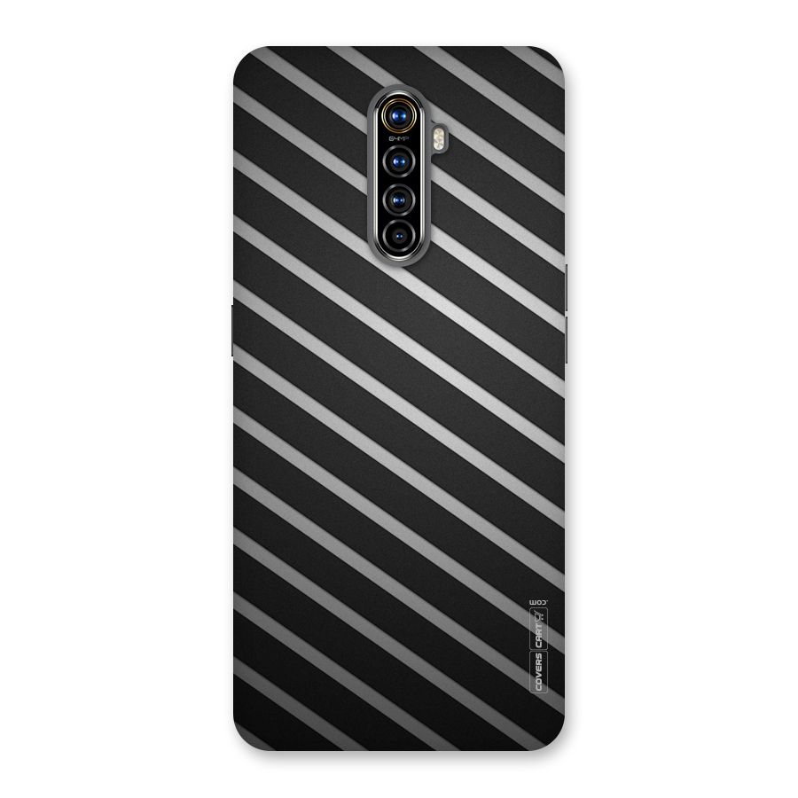 Grey And Black Stripes Back Case for Realme X2 Pro