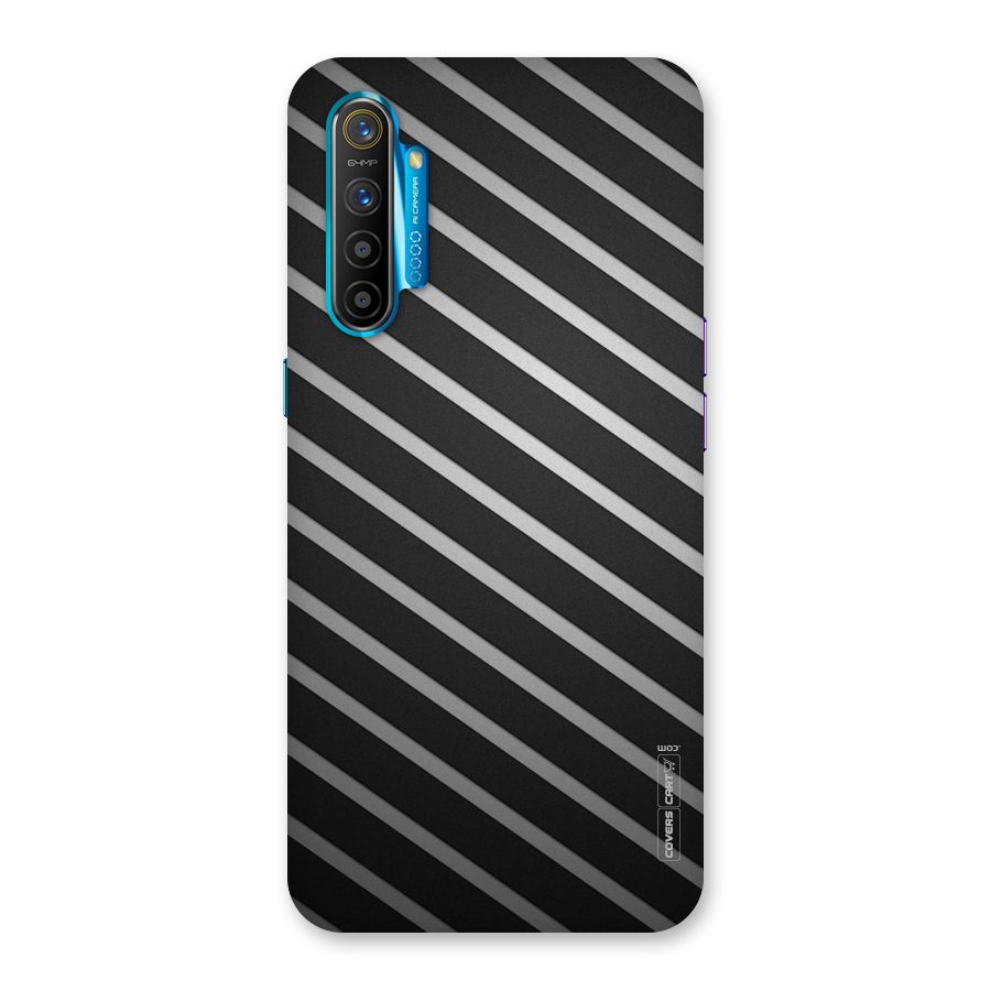 Grey And Black Stripes Back Case for Realme XT