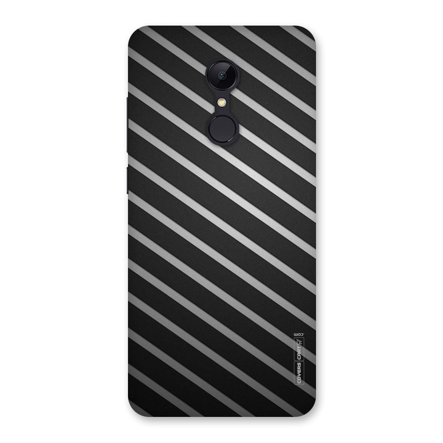 Grey And Black Stripes Back Case for Redmi 5