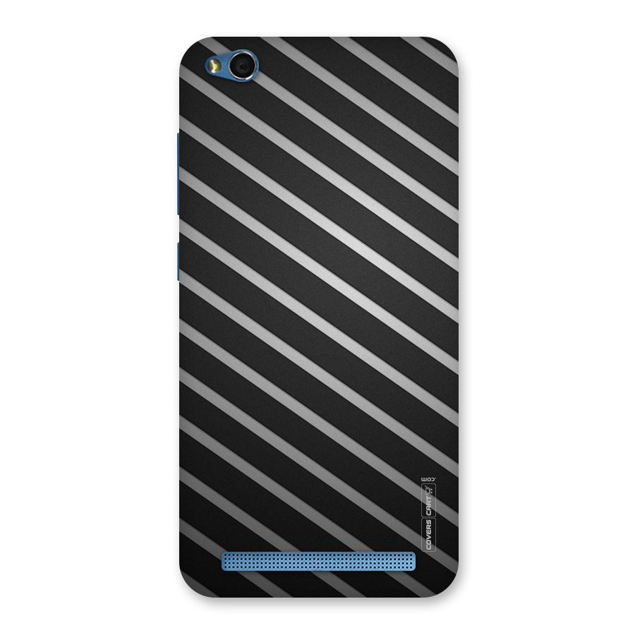 Grey And Black Stripes Back Case for Redmi 5A