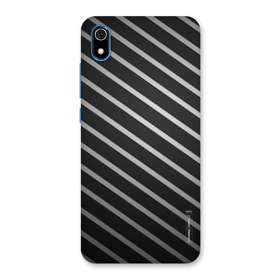 Grey And Black Stripes Back Case for Redmi 7A