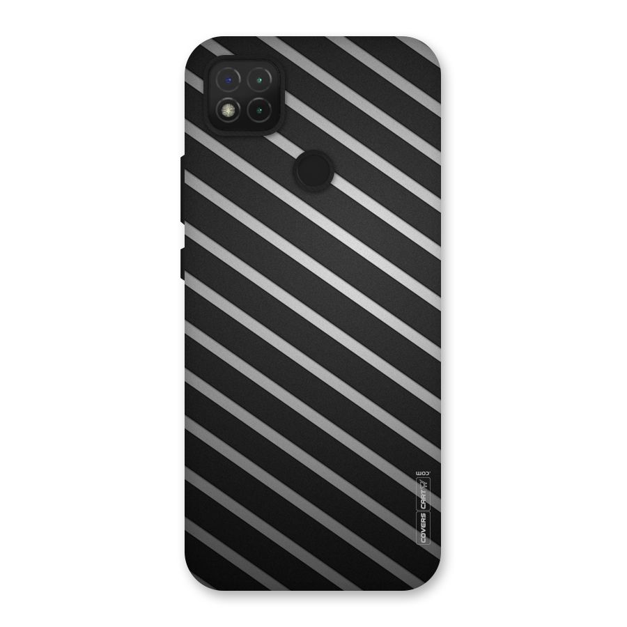Grey And Black Stripes Back Case for Redmi 9