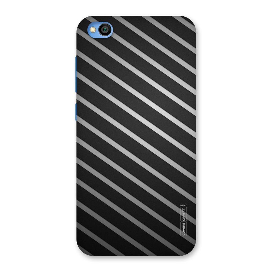 Grey And Black Stripes Back Case for Redmi Go