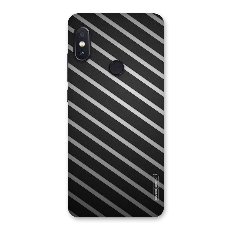 Grey And Black Stripes Back Case for Redmi Note 5 Pro
