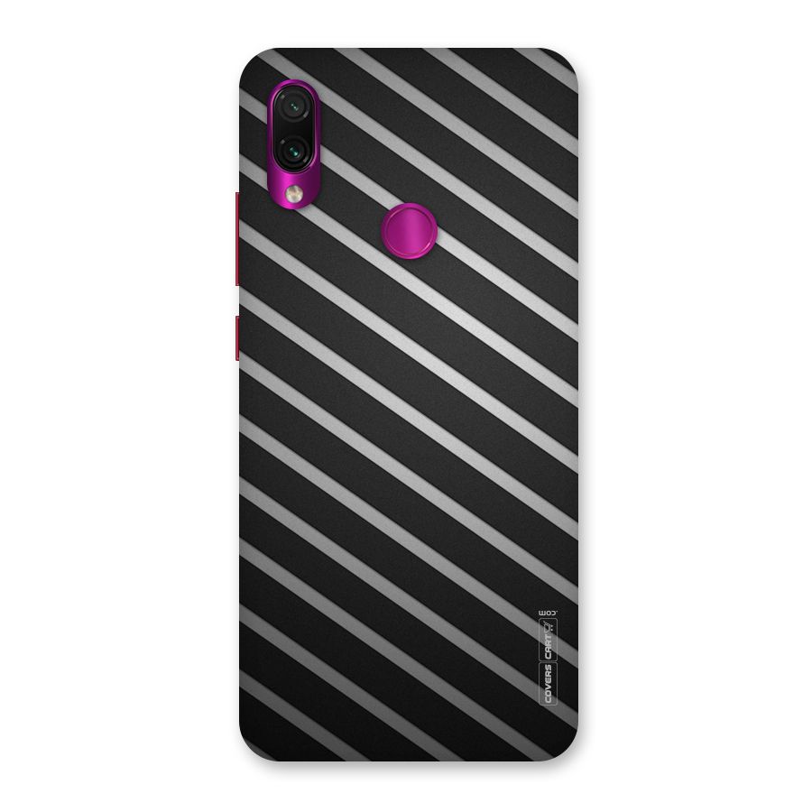 Grey And Black Stripes Back Case for Redmi Note 7 Pro