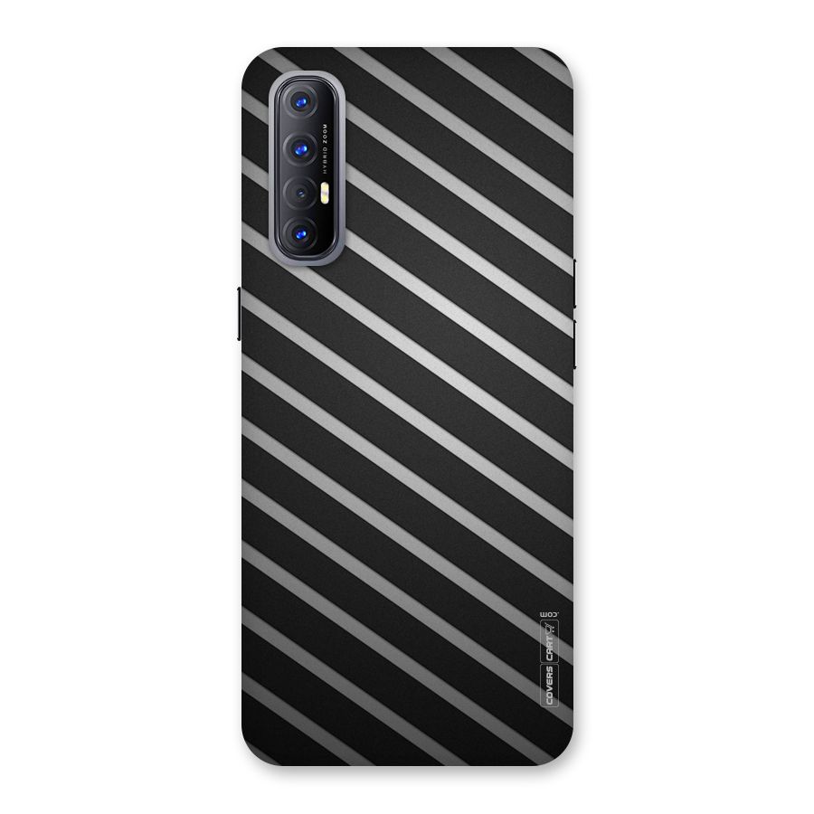 Grey And Black Stripes Back Case for Reno3 Pro