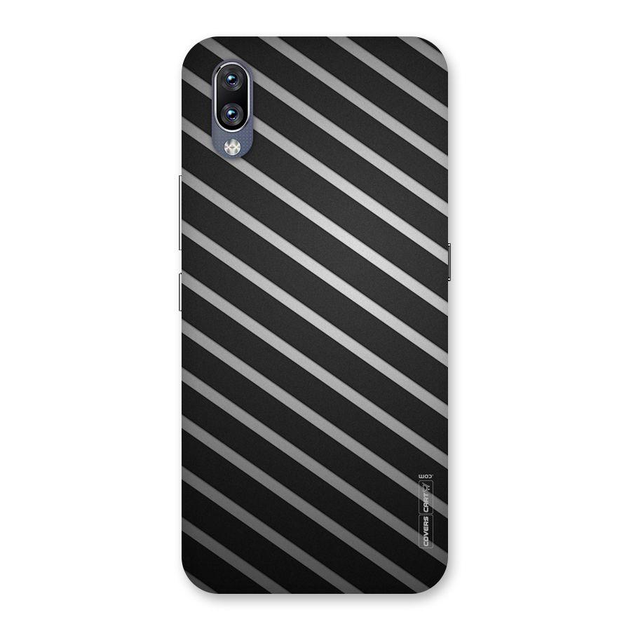 Grey And Black Stripes Back Case for Vivo NEX