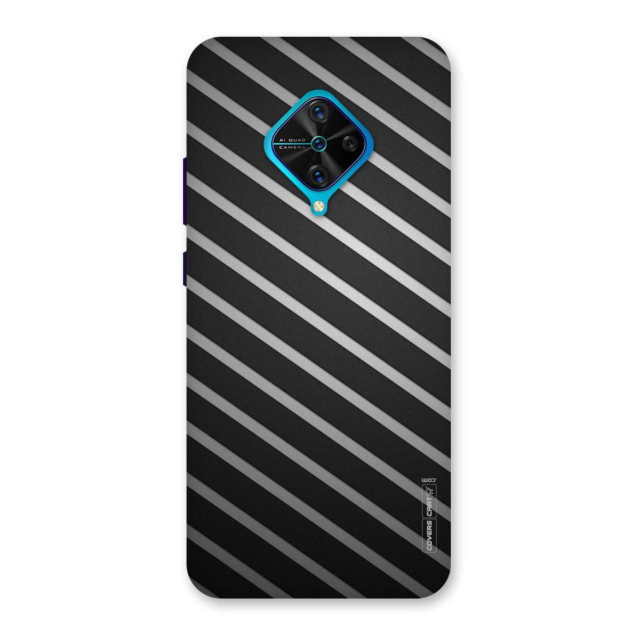 Grey And Black Stripes Back Case for Vivo S1 Pro