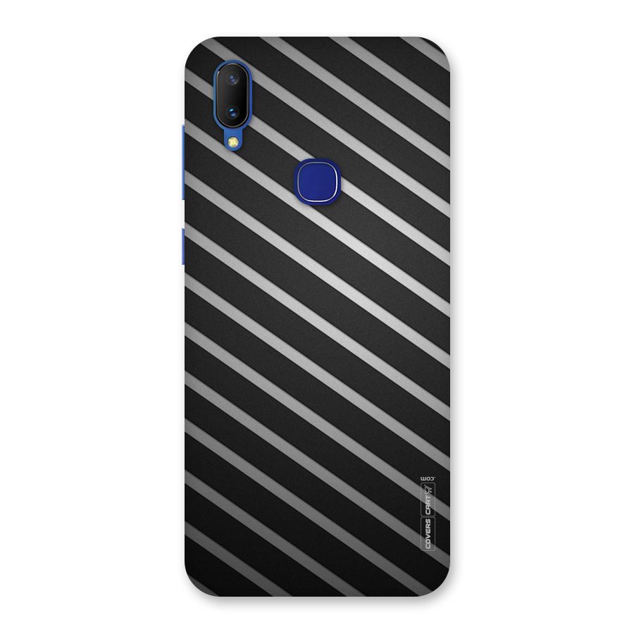 Grey And Black Stripes Back Case for Vivo V11