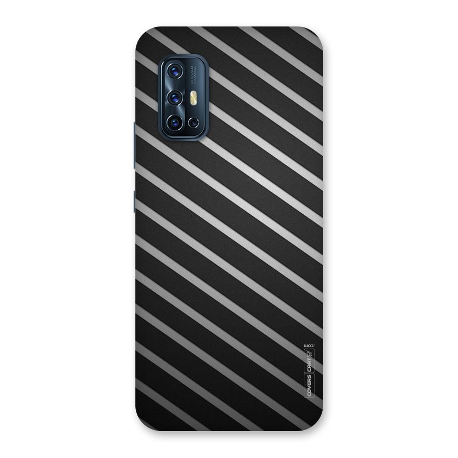 Grey And Black Stripes Back Case for Vivo V17
