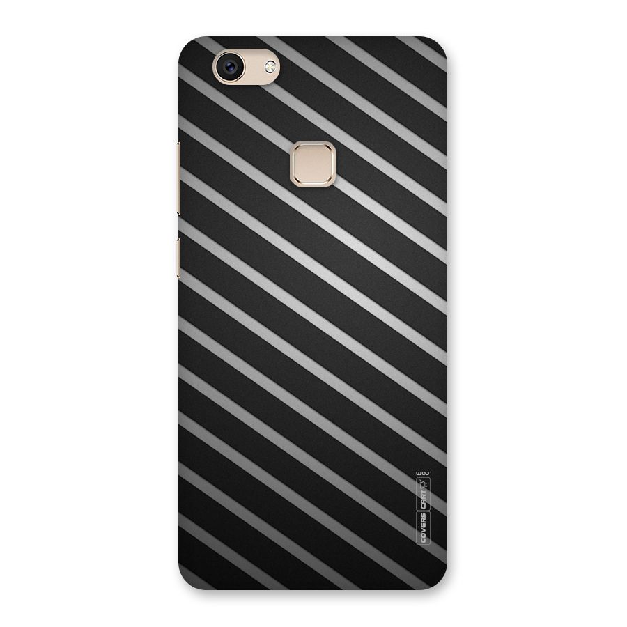 Grey And Black Stripes Back Case for Vivo V7