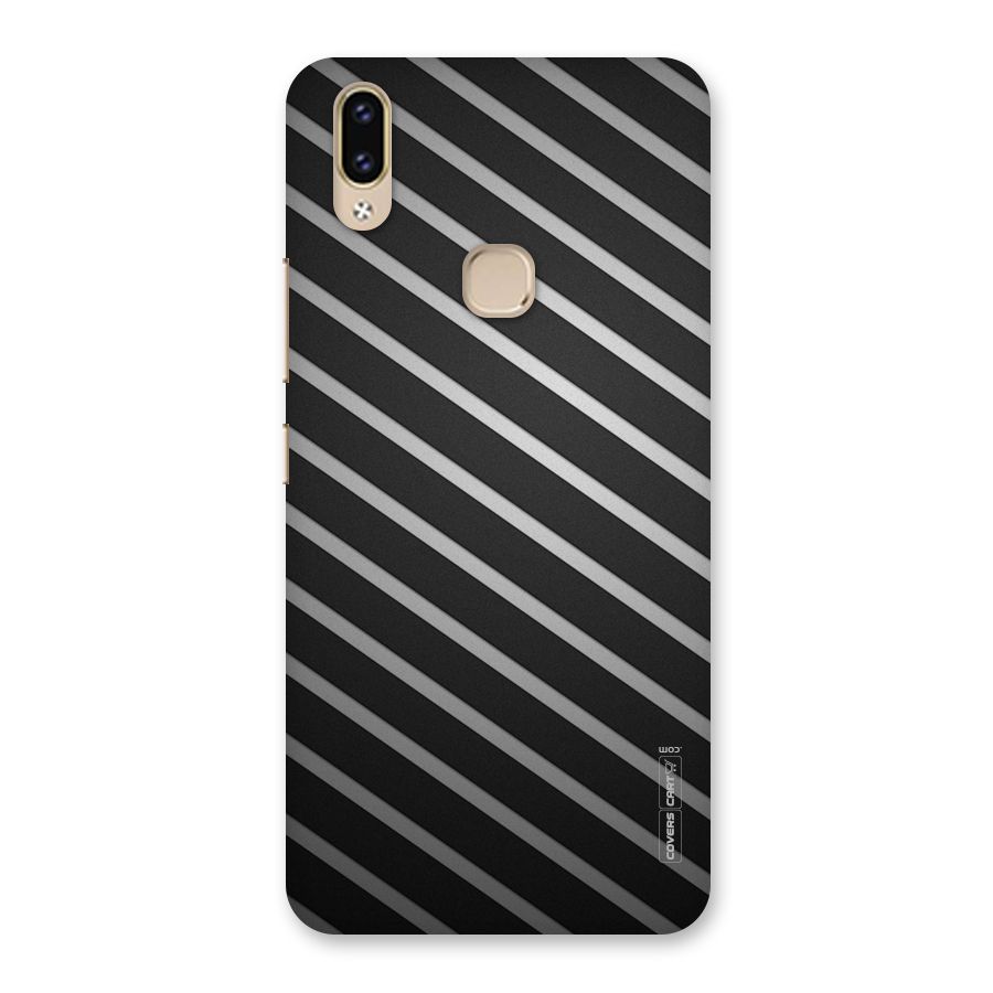 Grey And Black Stripes Back Case for Vivo V9 Youth