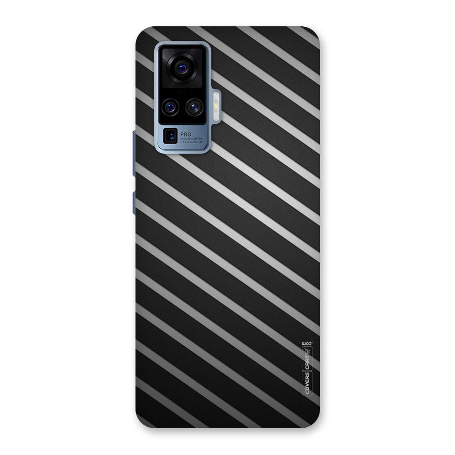 Grey And Black Stripes Back Case for Vivo X50 Pro