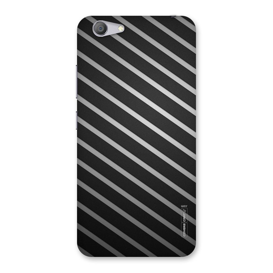 Grey And Black Stripes Back Case for Vivo Y53