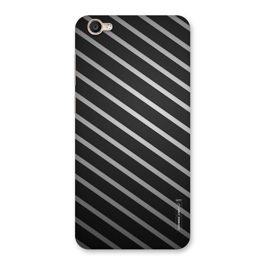Grey And Black Stripes Back Case for Vivo Y55