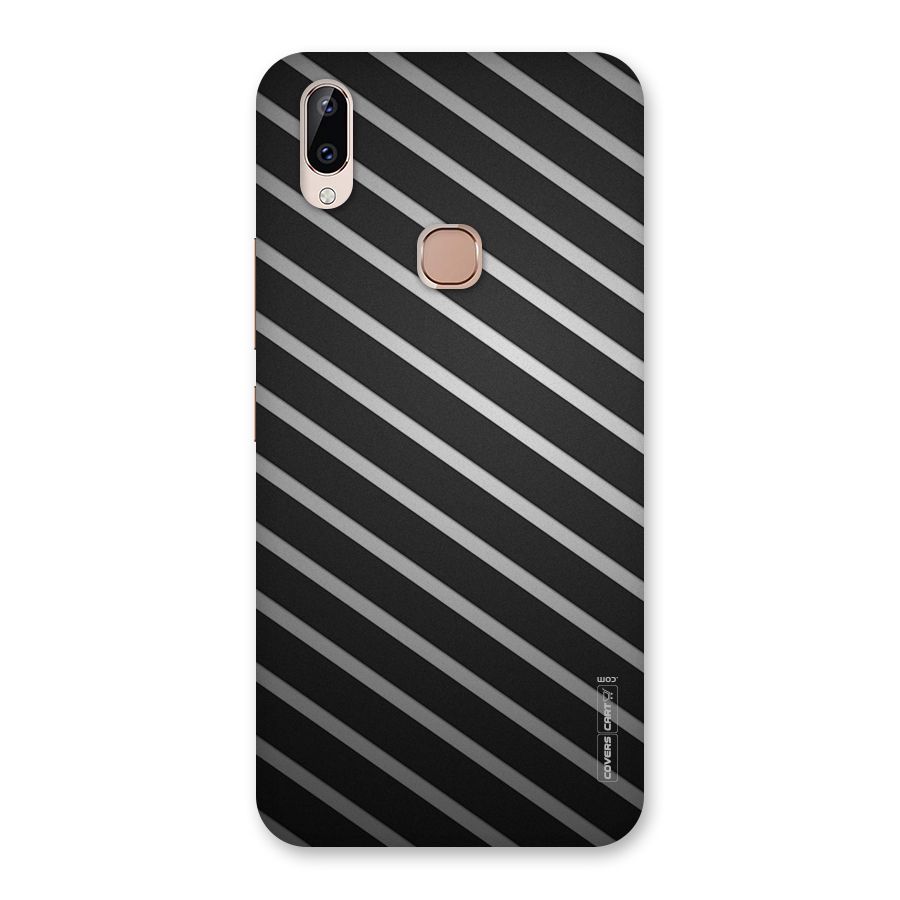 Grey And Black Stripes Back Case for Vivo Y83 Pro