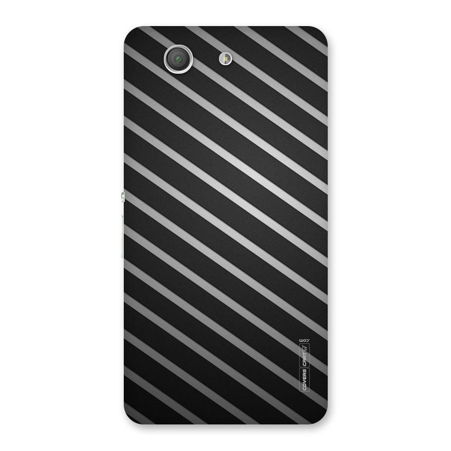 Grey And Black Stripes Back Case for Xperia Z3 Compact