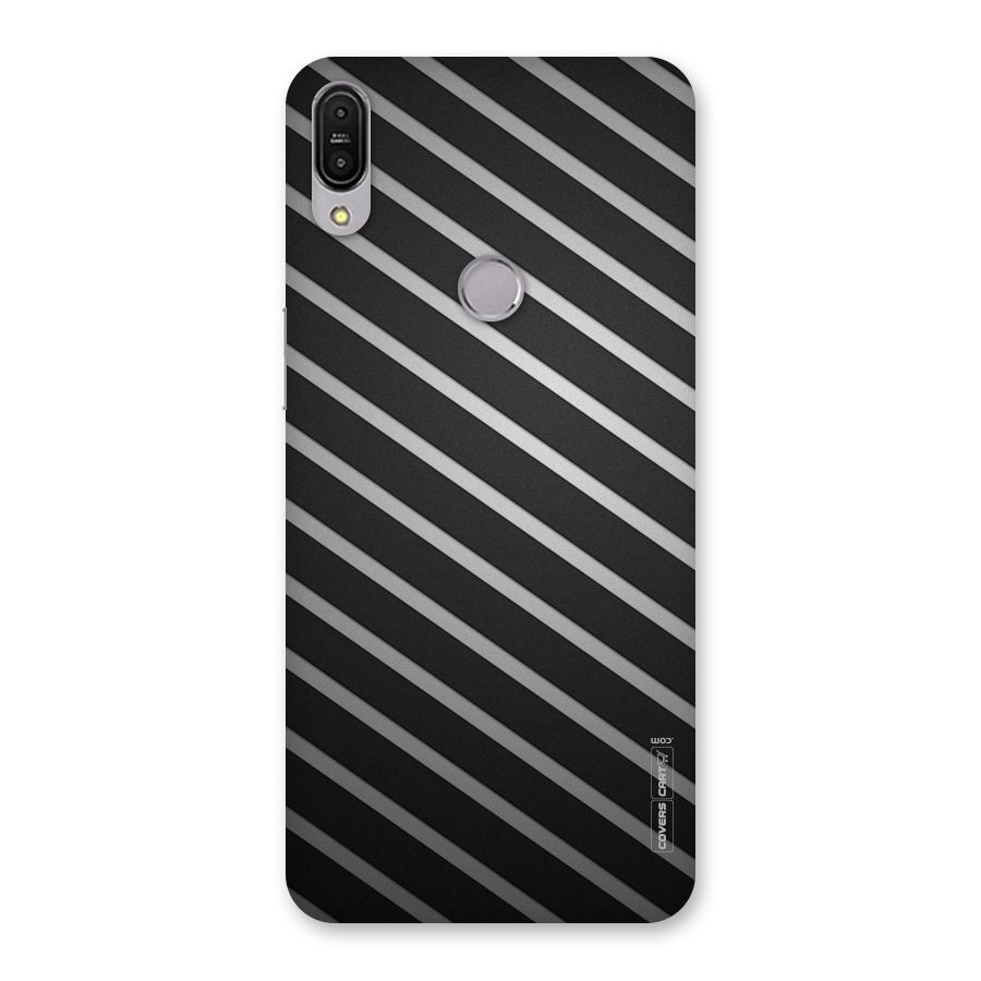 Grey And Black Stripes Back Case for Zenfone Max Pro M1