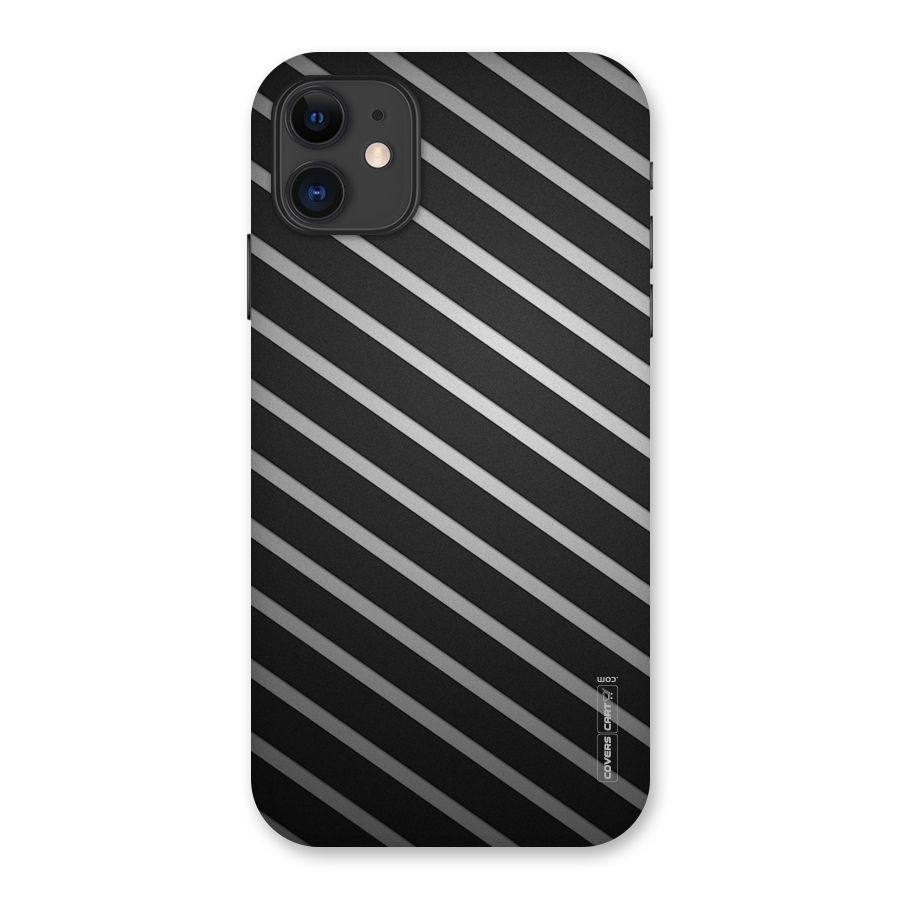 Grey And Black Stripes Back Case for iPhone 11
