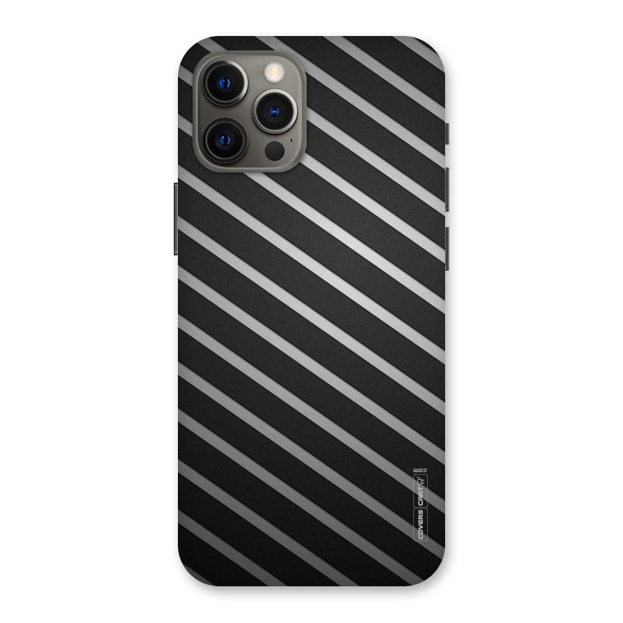 Grey And Black Stripes Back Case for iPhone 12 Pro Max